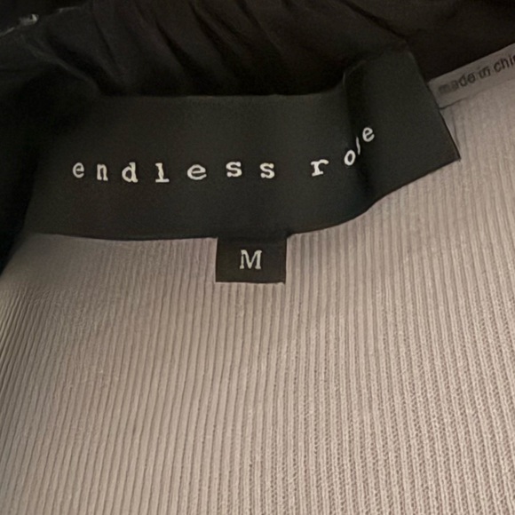 Endless Rose Black Ruffled Midi Dress Medium - Picture 7 of 7